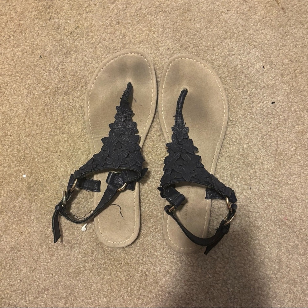 Worn Women's Navy Sandals